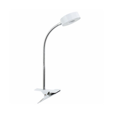 Globe Electric 8.46'' 5W 250 Lumens LED Goose Neck Clip Lamp, White (Open Box)