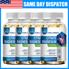 Magnesium Citrate 1000mg Joint Support High Absorption 120/240/480 Capsules