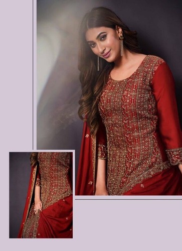 Indian Bollywood Pakistani Salwar Kameez Anarkali Dress Party Suit Plazzo Women - Picture 19 of 27