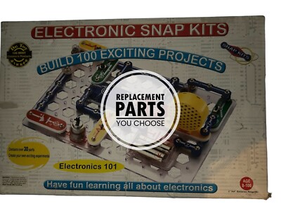Electronic Snap Kit Electronics RS-101 Build 100 Projects REPLACEMENT PARTS ONLY