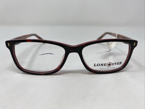 Lone Star AU103 RED TORTOISE LAMINATE 51-15-135 Full Rim Eyeglasses Frame “B86 - 第 1/8 張圖片