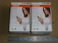2 x OSRAM SMART+ ZIGBEE SMART LIGHT BULB E27 Classic Dimmable Warm 9W 60W Boxed