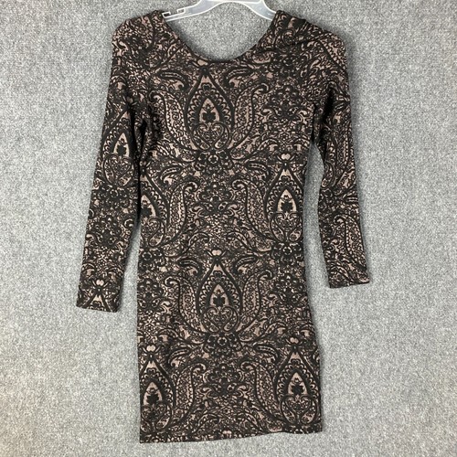 Topshop Maternity Dress Women's Size 6 Floral Polyester Blend Long Sleeve - Picture 7 of 8