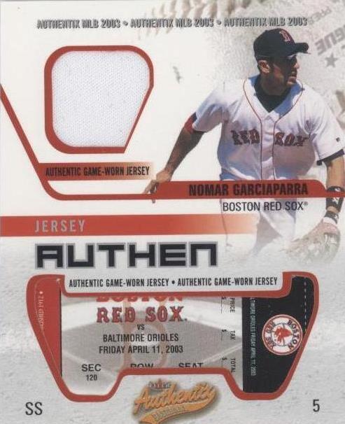 2003 Fleer Authentix - Nomar Garciaparra #JA-NG - 1 of 1