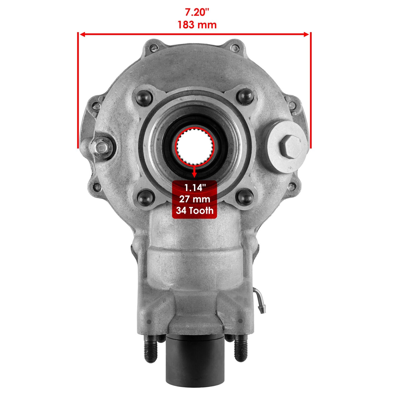 Complete Rear Differential Diff For Honda TRX450ES Foreman 450 4X4 Es ...