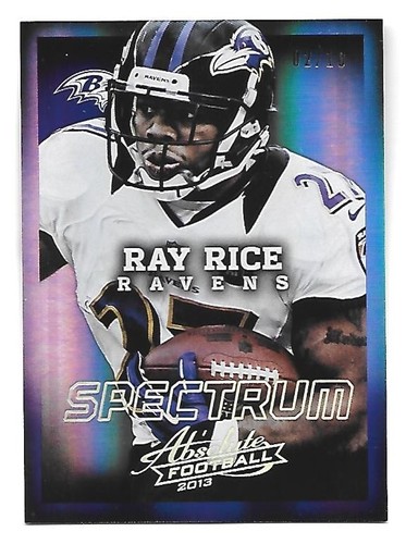RAY RICE 2013 Panini Absolute Spectrum Platinum 2/10 Baltimore Ravens - 第 1/2 張圖片