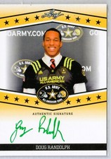 2013 DOUG RANDOLPH Leaf Army All-American Bowl Tour Autographs Green Ink /25
