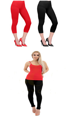 Ladies Cotton Leggings 3/4 \u0026 Full 