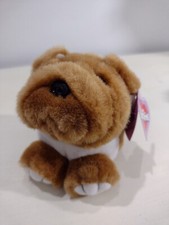 1994 Puffkins Bosley Bulldog Dog Plush Stuffed Animal Toy Swibco
