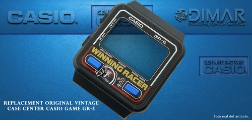 REPLACEMENT ORIGINAL VINTAGE CASE CENTER  CASIO GAME GR-5 WINNING RACER.