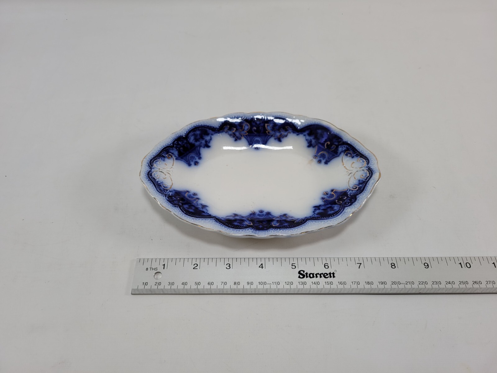 Antique Blue Danube Flow Blue Johnson Bros England Gravy Boat With