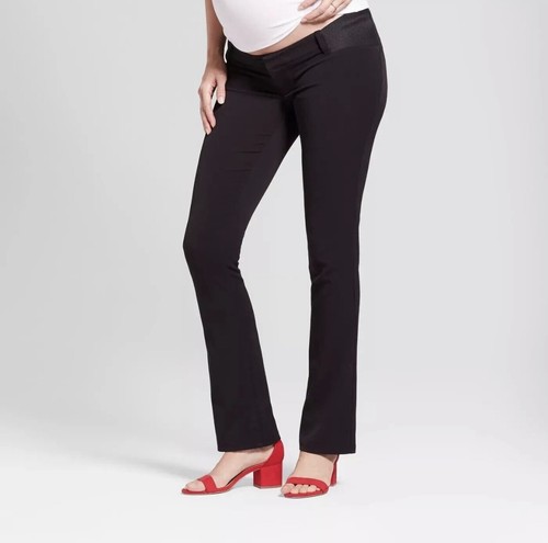 Isabel Maternity by Ingrid Maternity Pants 18 Black Bootcut Trousers Under  Belly | eBay