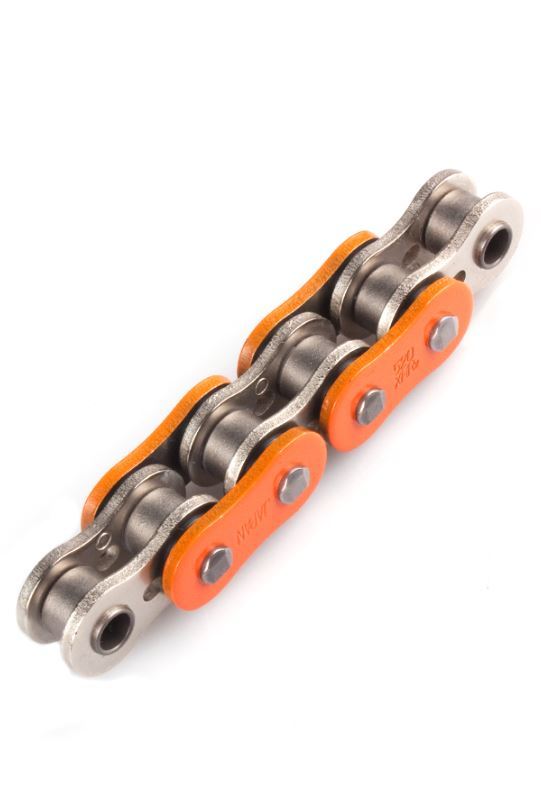 Chaine de transmission AFAM 520 A520XHR2-O orange renforcée pour moto