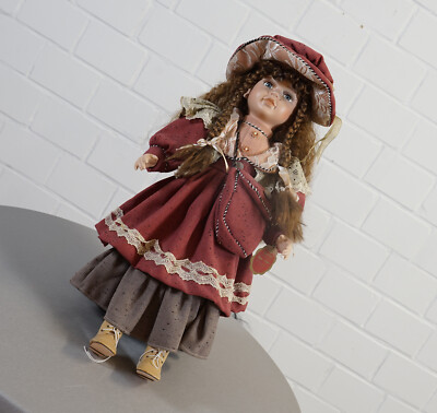 KIM Porzellan Künstlerpuppe Puppe 58 cm in Trachtenkleidung 70er J. W. Germany