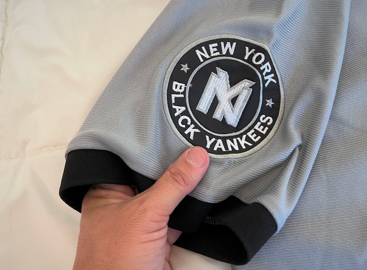 Maillot Baseball New York Yankees Noir – Collection Negro League – Taille Junior Grand