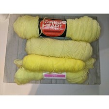 Lot of Various Yellow Yarn Crochet Knit Red Heart Banana