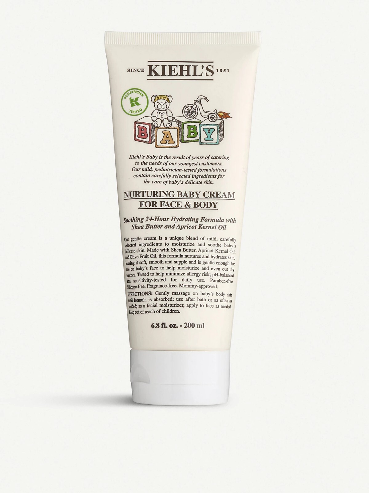 Kiehl's Nurturing Baby Cream for Face & Body Soothing 24 H Hydration 6.