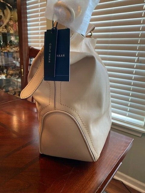 COLE HAAN Julianne Leather Large Bucket Bag Tote eBay