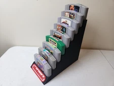N64 3D Printed Cartridge Display Stand - 4 Through 9 Tiers Available