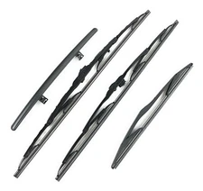 Land Rover Freelander Front and Rear Windshield Wipers Wiper Blades Set Allmakes