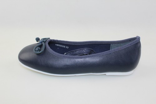 Scarpe primi passi Ballerina Vernice Lucida Bambina Blu PANYNO B251