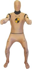 Crash Test Dummy Kostüm Erwachsene Morphsuit Halloween Karneval Ganzkörperanzug