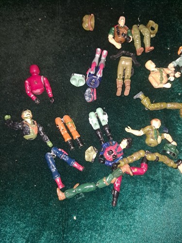 VTG Hasbro GI Joe 1980s Figures lot parts Incomplete Replacement Guns Acc. - Picture 2 of 6