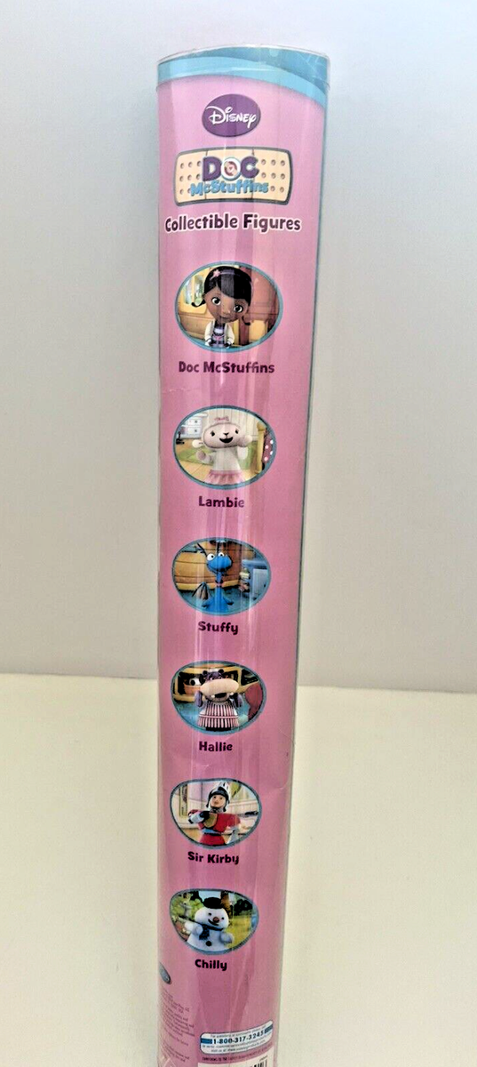 DISNEY DOC MCSTUFFINS COLLECTIBLE FIGURES 6 PIECE CYLINDER SET SIR