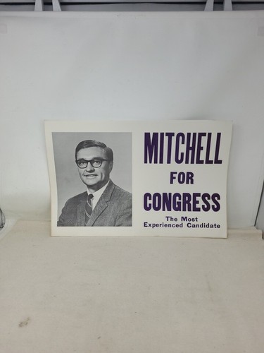Donald J. Mitchell for congress poster Political Original 19 X 12.5 campaign - Picture 4 of 6