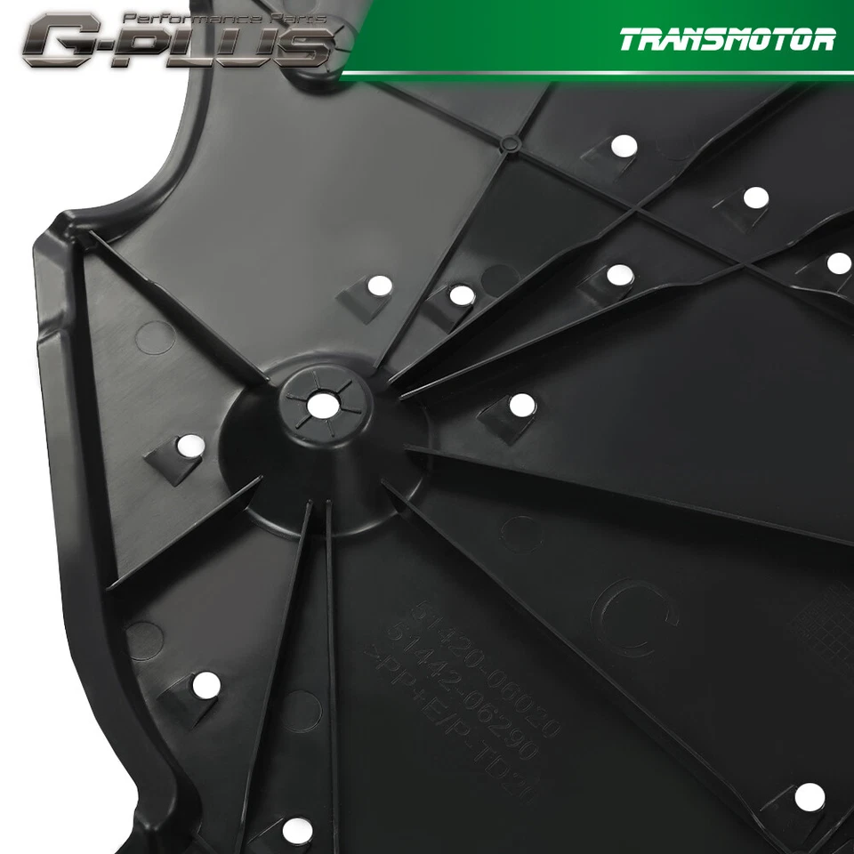 Fit For 2019-2020 Toyota Camry Avalon Engine Splash Shields Under Cover Black - Image 4 of 4