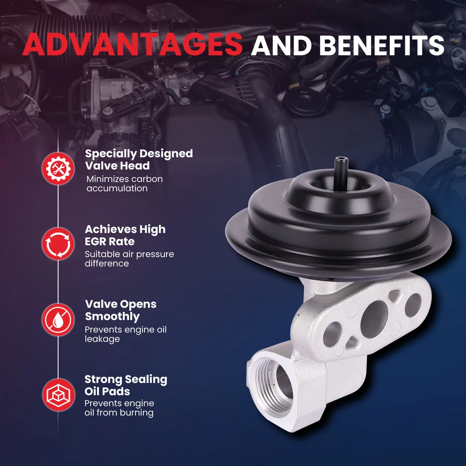 Válvula EGR para Ford Expedition Mustang Explorer F150 F250 Mercury Cougar Mystique Foto 4 de 4