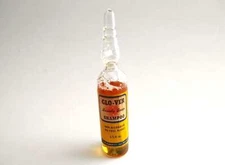 Rare Small Single Use Glo-Ver Beauty Soap Shampoo Glass Vial by H Clay Glover Co