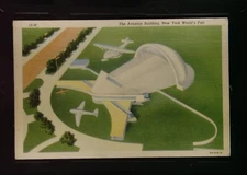 Vintage Postcard 1939 New York World's The Aviation Building