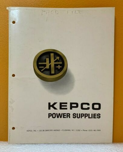 Kepco Inc. 1967 Power Supplies Catalog B-678. - Picture 1 of 1