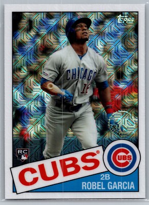 2020 topps series 1 baseball robel garcia 1985 silver pack mojo refractor rc #47