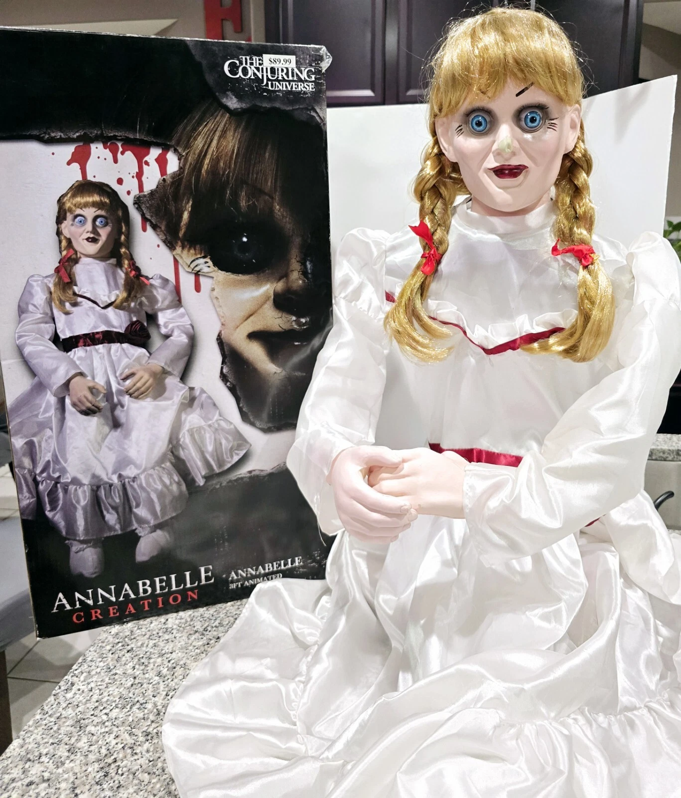 Annabelle Creation 3FT Doll Halloween Prop Morbid Industries - Read