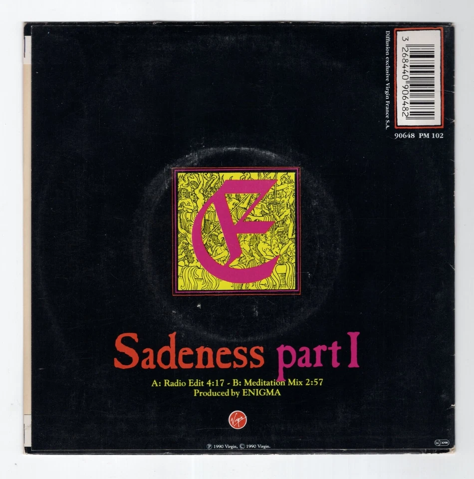 Enigma - Sadeness part I (7") 1990 FRANCE - Photo 2/2