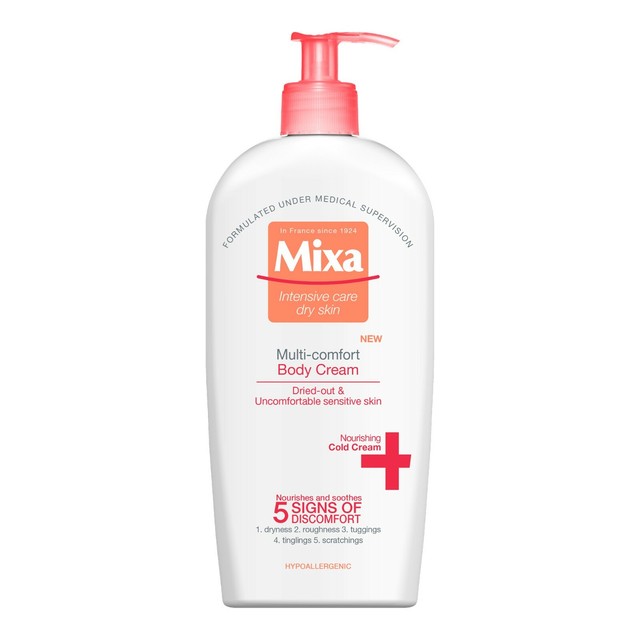 MIXA BODY Multi Comfort Body Cream 400ml Dried Out & Sensitive Skin