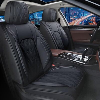 Car 2/5 Seat Covers Faux Leather For Kia Soul 2010-2024 Front&Rear Protector Pad
