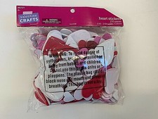 250 Valentine's Day heart Self Adhesive Foam Shape Stickers Teacher Supply