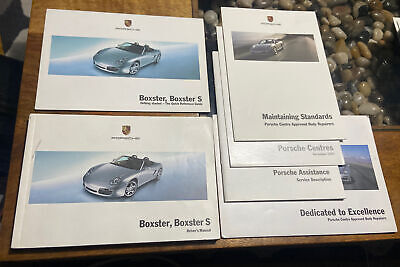 PORSCHE BOXSTER S OWNERS INSTRUCTION MANUAL HANDBOOK SET 2.7 3.4 987