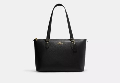 Coach Gallery Tote Gold/Black CH505 NWT | eBay