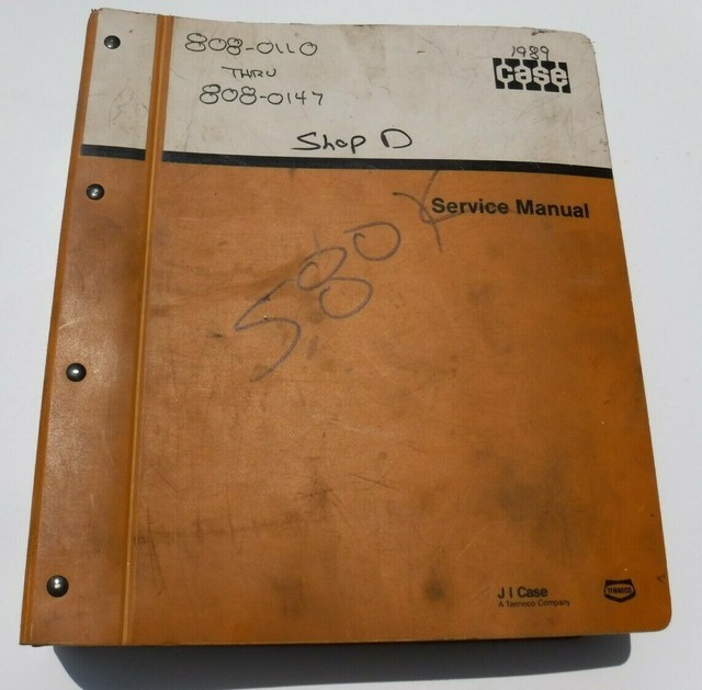 Phase 1 Book New with Binder Case 580K Loader Backhoe Parts Catalog Manual