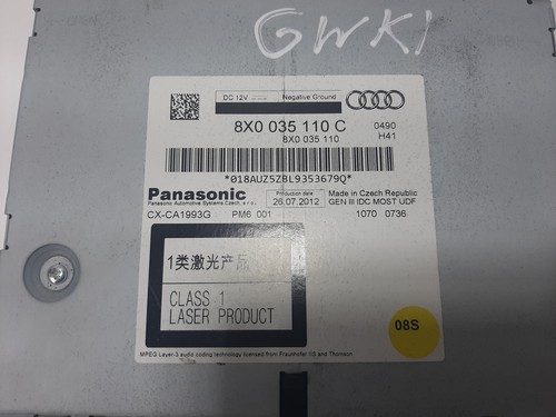 AUDI A5 Sportback 8TA CD Changer 8X0035110C 2.0 Diesel 130kw 2012 27698019 - Picture 4 of 5