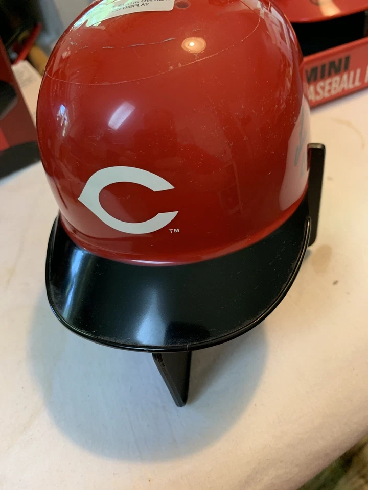 LEE May signed auto Big Bopper Mini Helmet size Cincinnati Reds Big Red Machine - Image 2 of 2