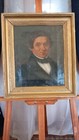 Biedermeier Herren Porträt Öl auf Leinwand um 1830 1840