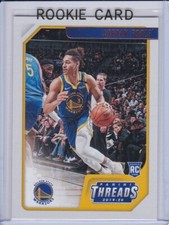JORDAN POOLE ROOKIE CARD Golden State Warriors 2019/20 Panini Threads Basketball