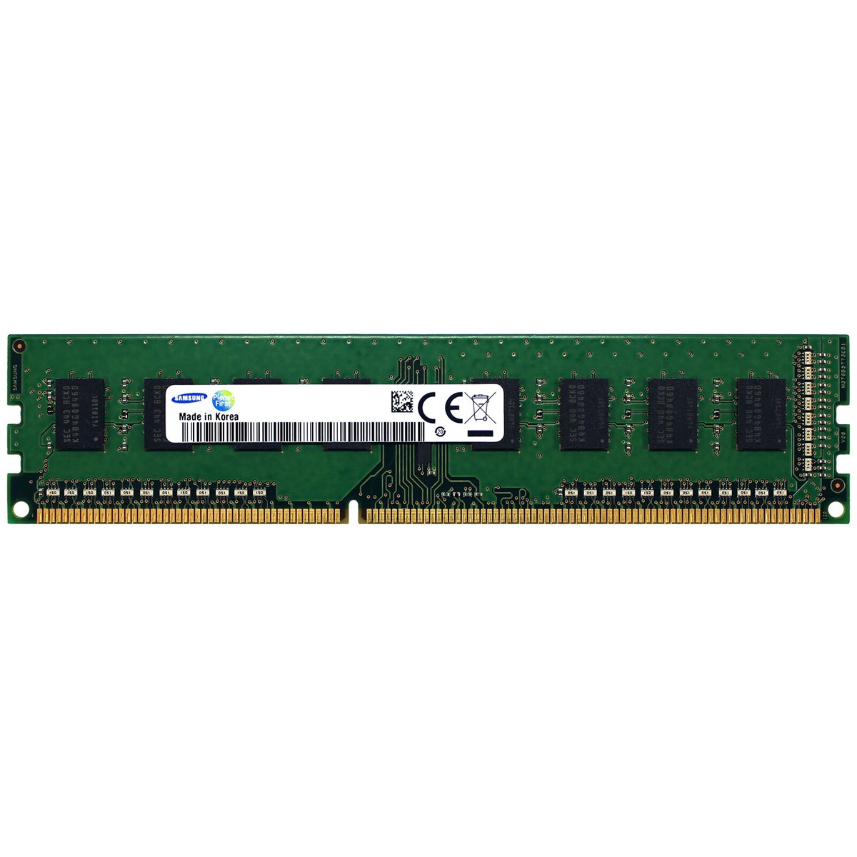 Samsung 4GB 1Rx8 PC3-12800U DDR3 1600 MHz DIMM Desktop Memory