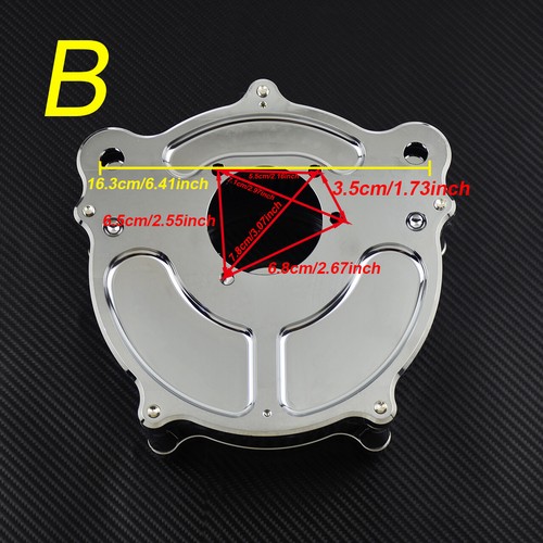 Clarity Chrome Air Cleaner Filter For Harley Softail Breakout Fat Boy 2000-2015 - Picture 2 of 6