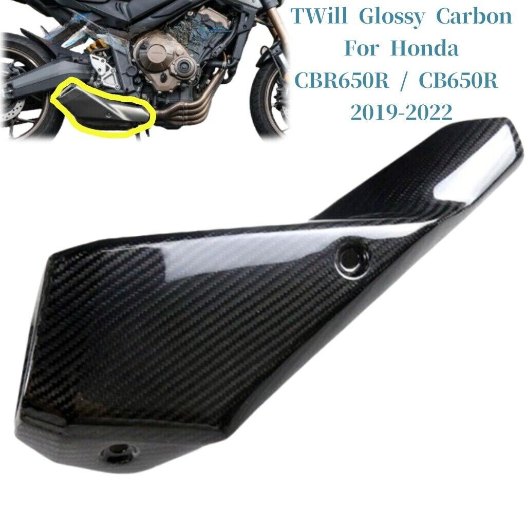Carbon Fiber Exhaust Muffler Heat Shield Pipe Cover For CBR650R